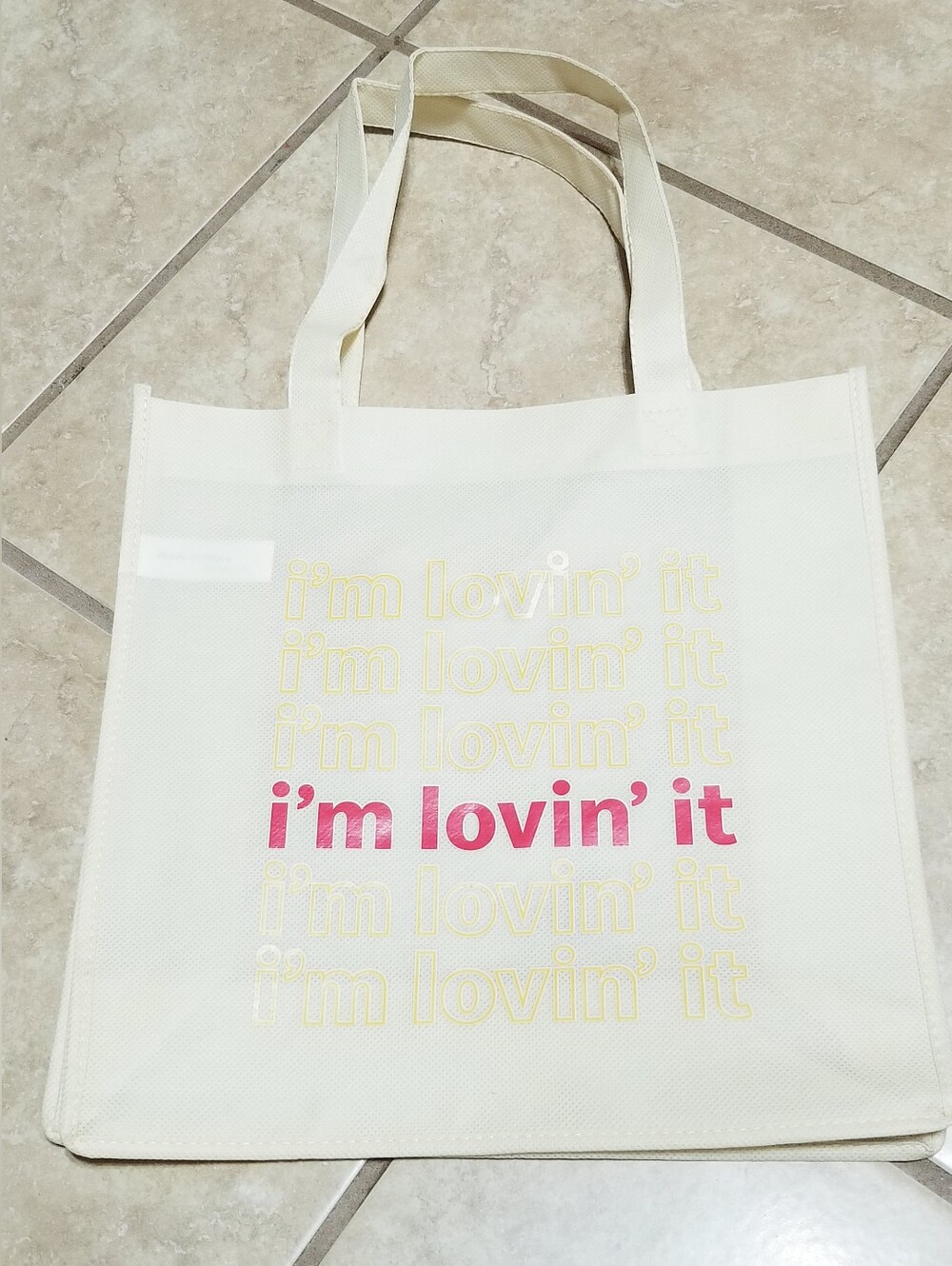 McDonald's Smilemakers I'm Lovin' It Repeat Value Tote